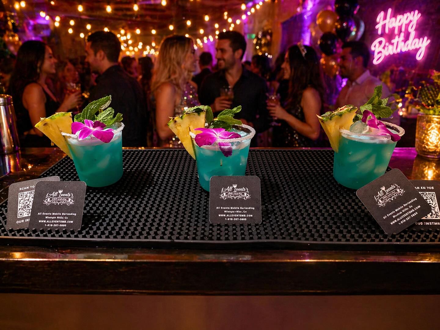 Specialty cocktail close-up